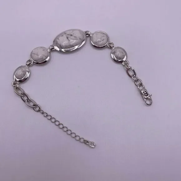 Etienne Aignier Silver Marble Bracelet - Picture 2 of 8